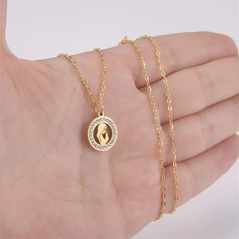 Colar Maria de Nazaré Cristal