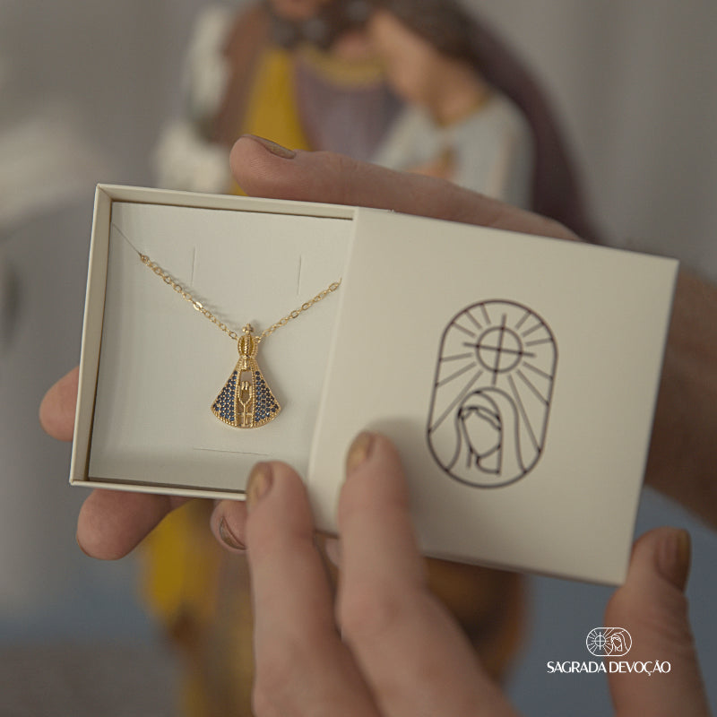 [COMPRE 1 LEVE 2] Colar Nossa Senhora Aparecida - Dupla Face