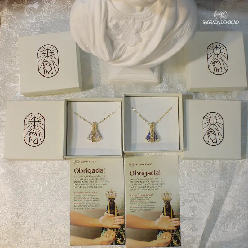 [COMPRE 1 LEVE 2] Colar Nossa Senhora Aparecida - Dupla Face